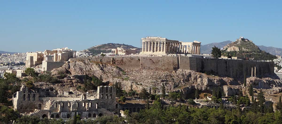 La Acrópolis fotografiado desde la Colina de las Musas.