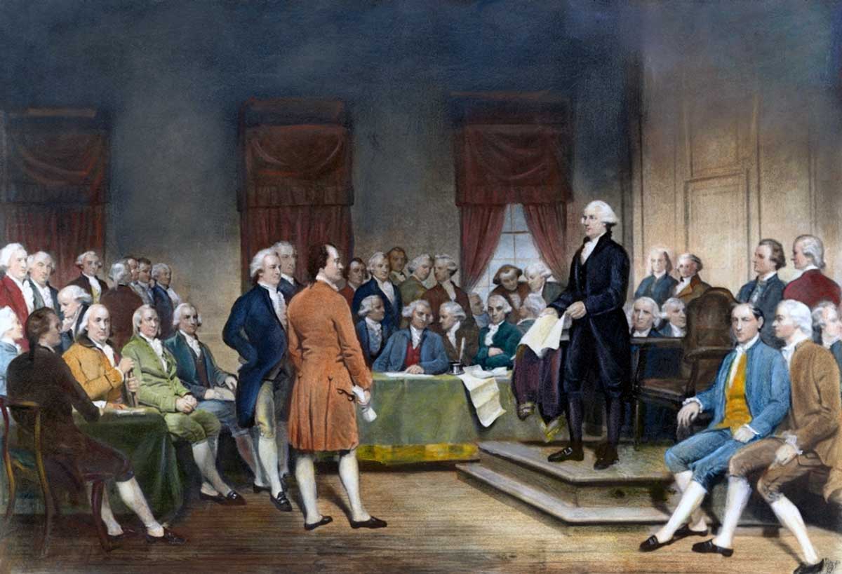 Washington as Statesman at the Constitutional Convention. Junius Brutus Stearns (1856)